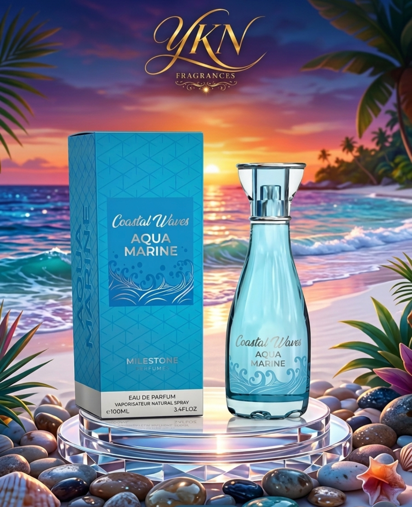 Coastal Waves Aqua Marine | Eau De Parfum  100 ml by Milestone