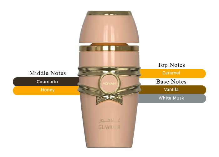 Adyan Glamour Women's Perfume/Cologne For Women Eau de Parfum 3.4 oz Edp